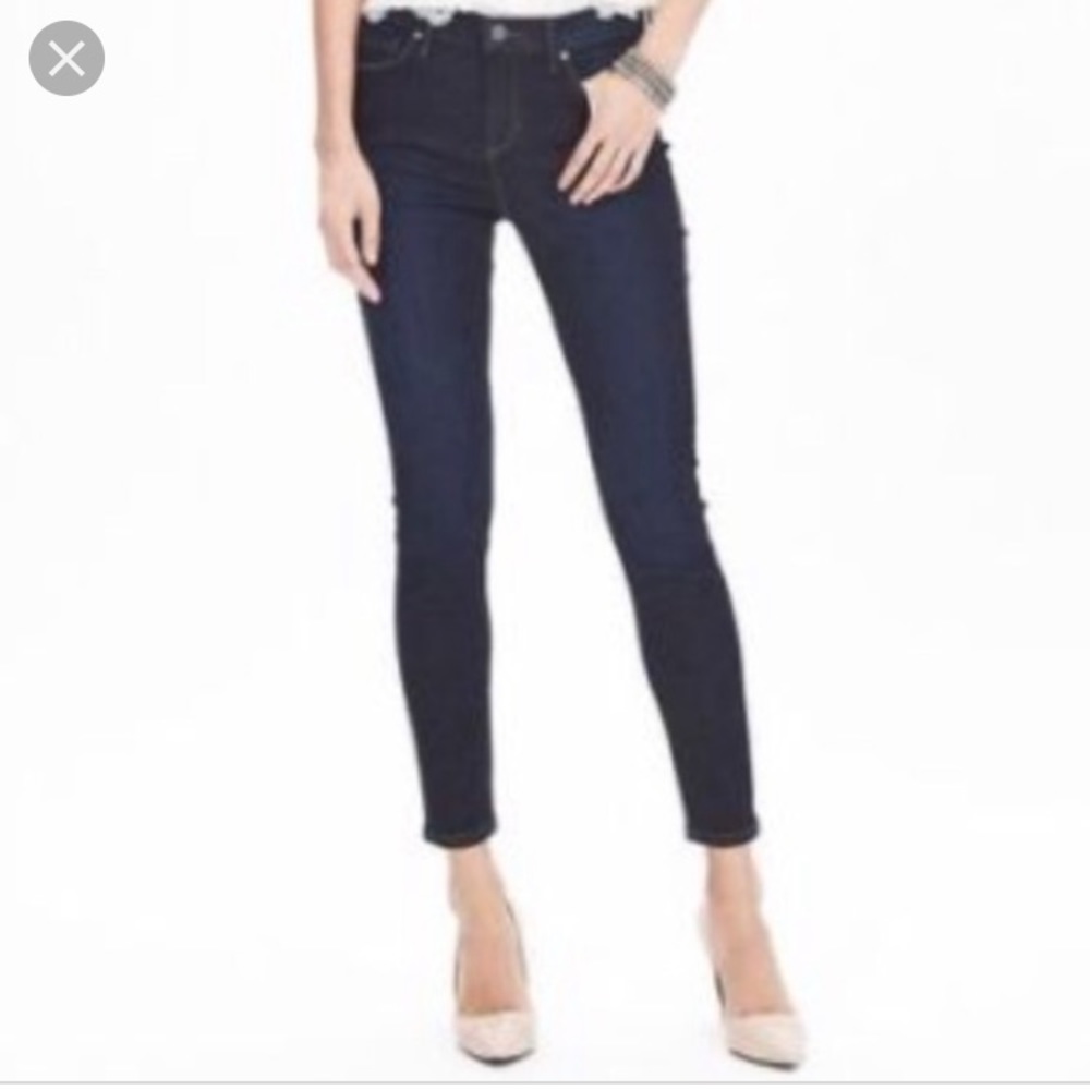 Banana Republic High Waisted Skinny Ankle Jeans 31